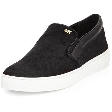 michael michael kors keaton haircalf slip on sneakers|michael kors mesh sneakers.